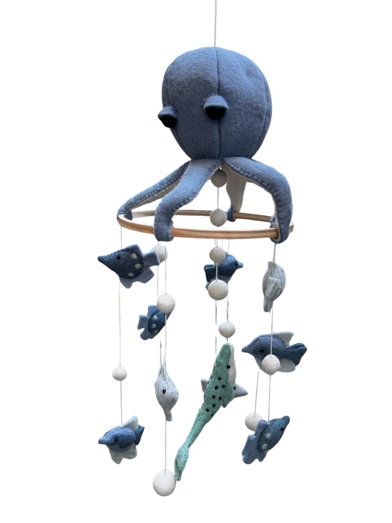 La pieuvre bleu 