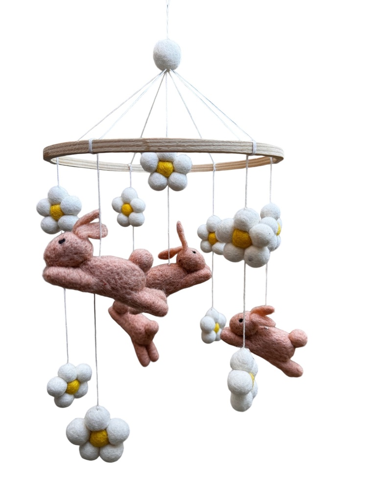 Lapins fleuris