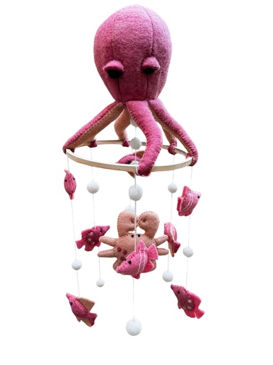 Pieuvre rose 