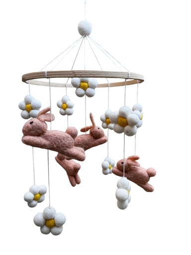 Lapins fleuris